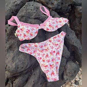 Strawberry Milk Mob Young Love Bikini Set